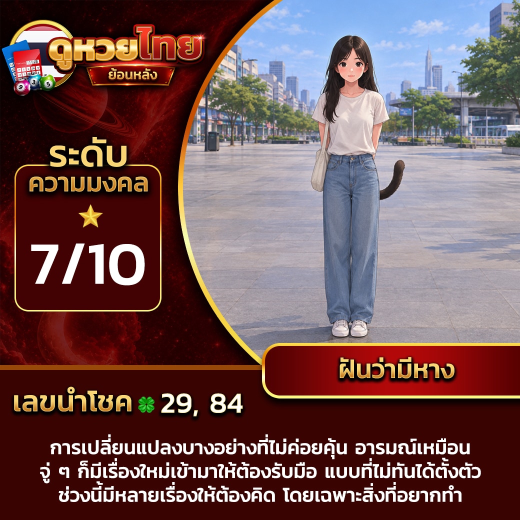 ฝันว่ามีหาง